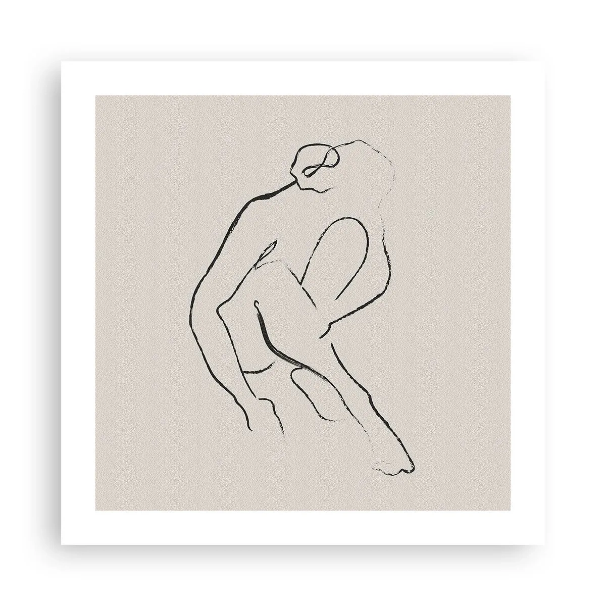 Poster - Intieme schets - 50x50 cm