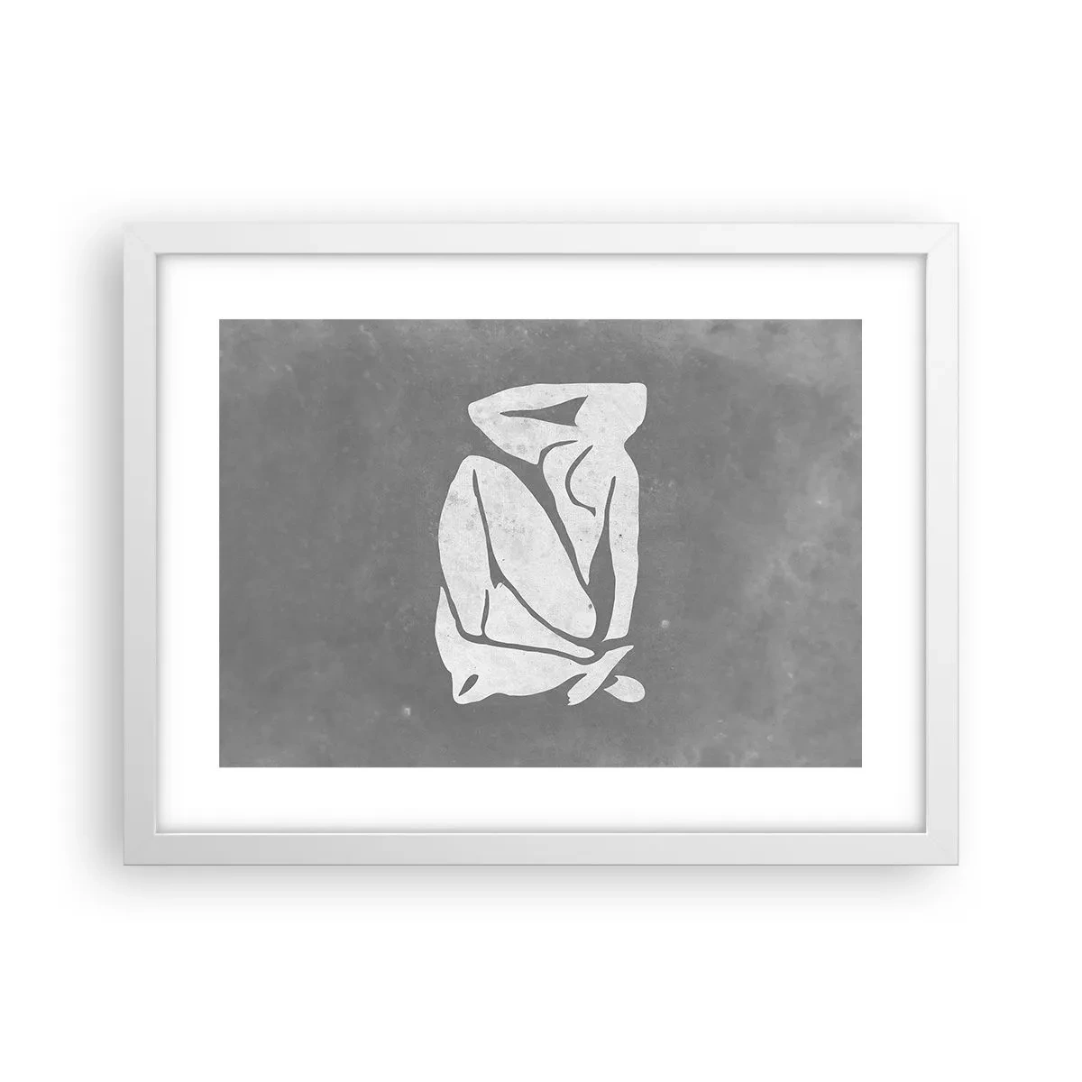 Poster in een witte lijst - In reflectie - 40x30 cm