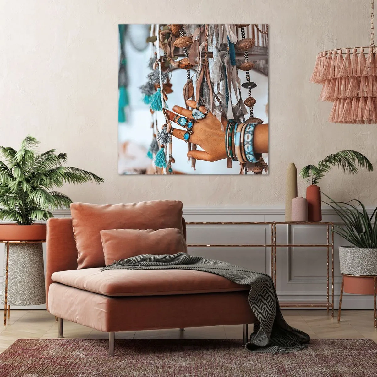 Schilderen op canvas - Lokale schatten - 70x70 cm