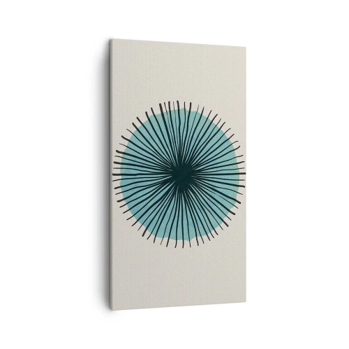Schilderen op canvas - Stralend in het blauw - 45x80 cm