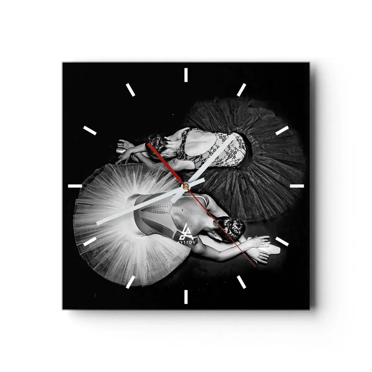 Wandklok - Klok - Jin en Jang - perfecte balans - 30x30 cm