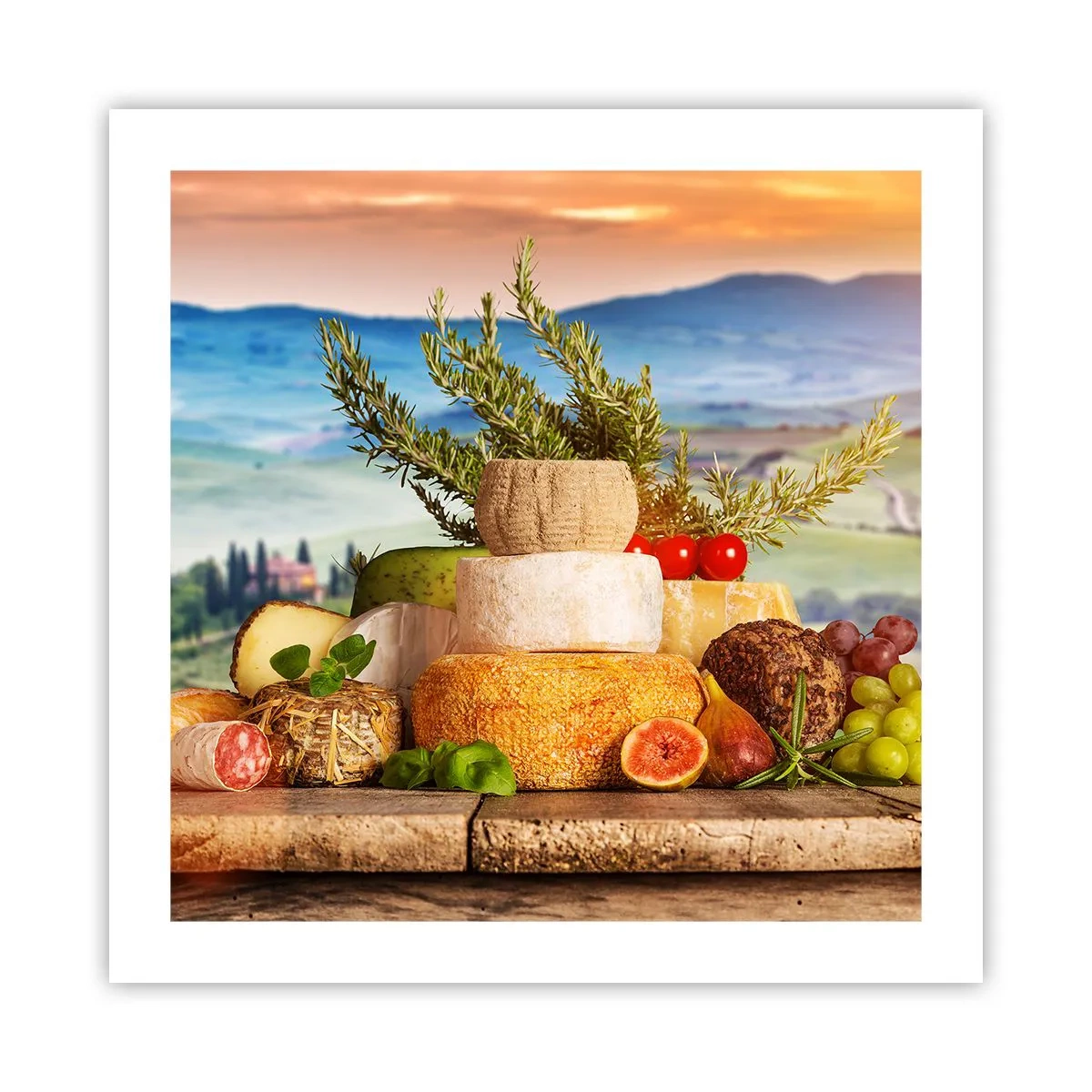 Poster - De Italiaanse levensvreugde - 50x50 cm