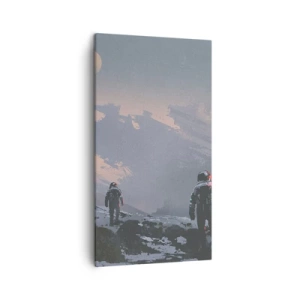 Schilderen op canvas - Onder een onbekende ster - 45x80 cm