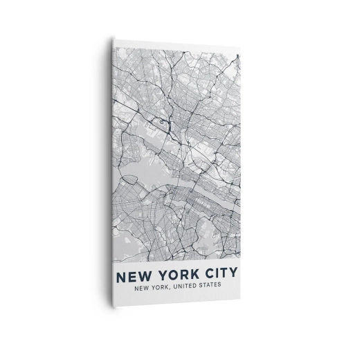 Schilderen op canvas - De anatomie van een metropool - 65x120 cm