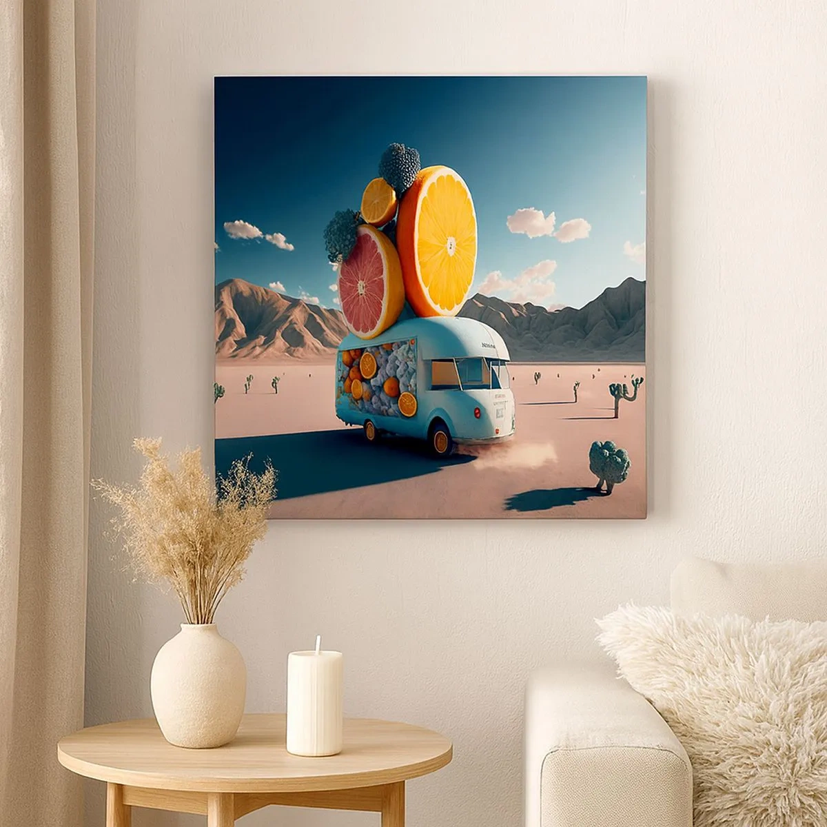 Schilderen op canvas - De smaak van vakantie - 30x30 cm