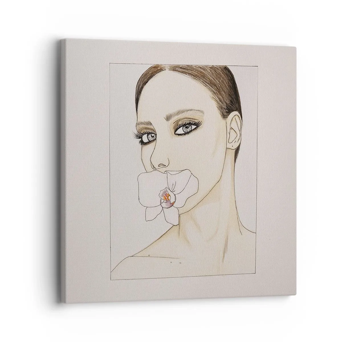 Schilderen op canvas - Een symbool van elegantie en schoonheid - 30x30 cm