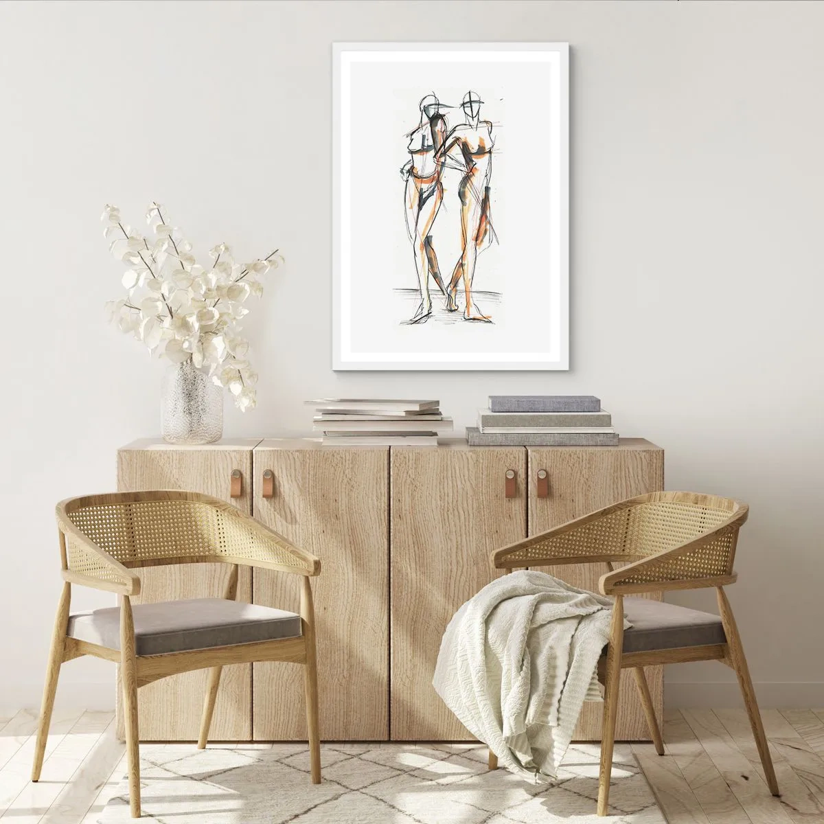 Poster in een witte lijst - Een studie van genade - 30x40 cm
