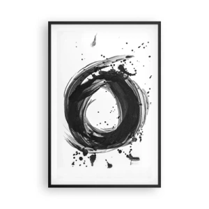 Poster in een zwarte lijst - De draaikolk van de schepping - 61x91 cm