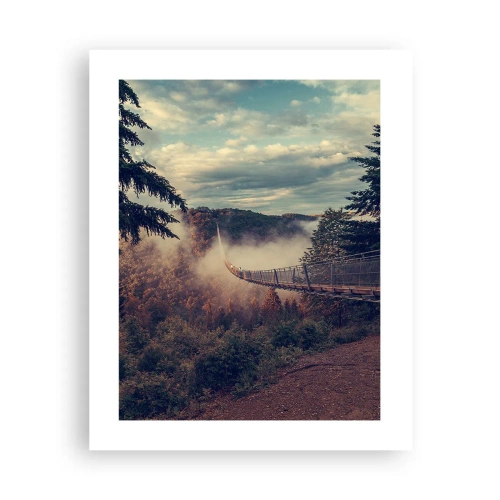 Poster - Boven het herfstbos - 40x50 cm