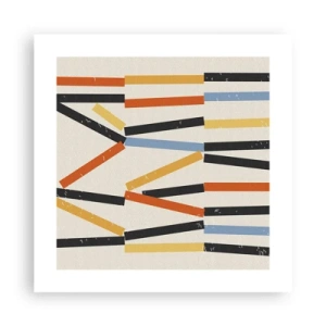 Poster - Compositie op goed niveau - 40x40 cm