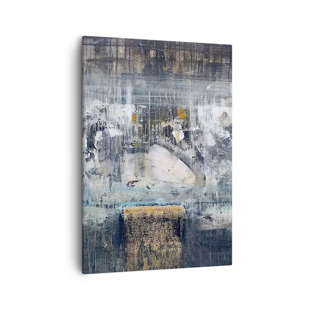Schilderen op canvas - Als op ijs, als zo moeizaam - 50x70 cm