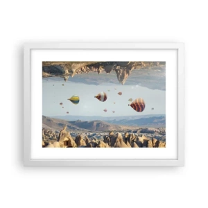 Poster in een witte lijst - Alles is hier mogelijk - 40x30 cm