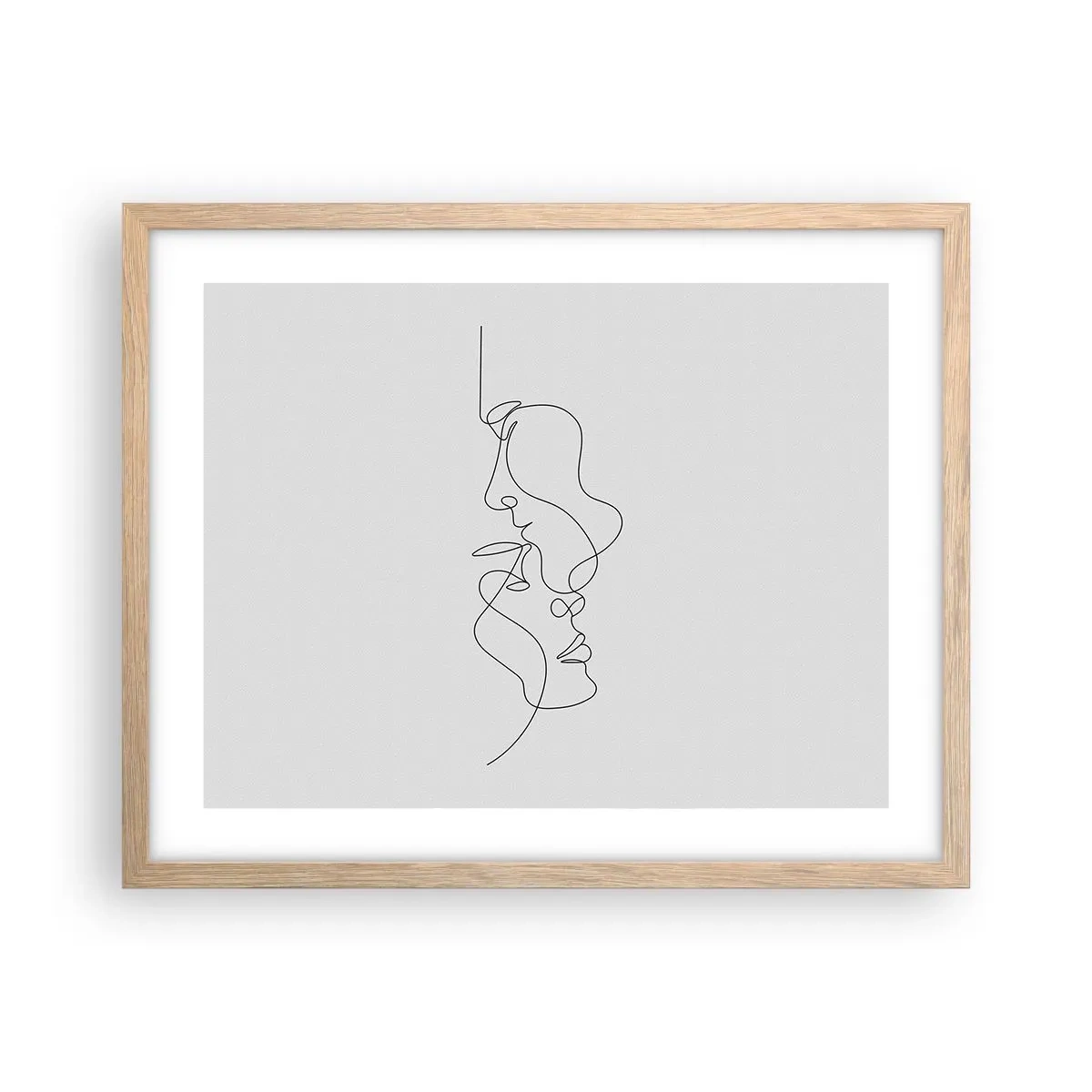 Een poster in een licht eiken lijst - De hitte van bittere verlangens - 50x40 cm