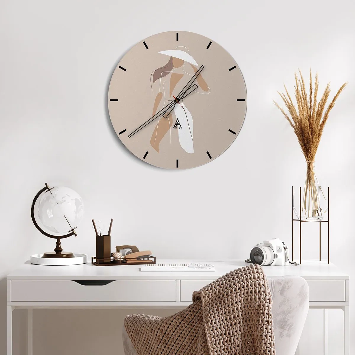 Wandklok - Klok - Mode is leuk - 40x40 cm