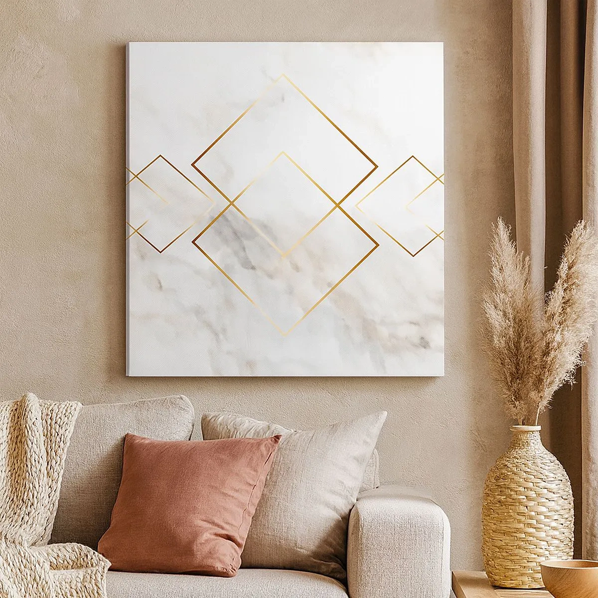 Schilderen op canvas - Een uitzicht tot in het oneindige - 30x30 cm