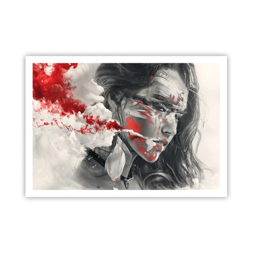 Poster - In de dampen van absurditeit - 100x70 cm