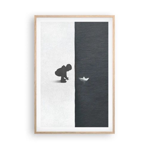 Een poster in een licht eiken lijst - Geweldige expeditie - 61x91 cm