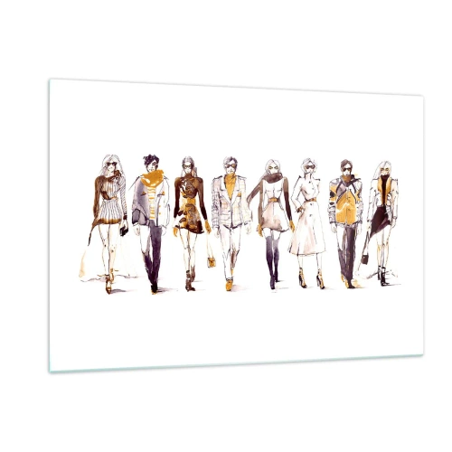 Schilderen op glas - Casual chic, casual elegantie - 120x80 cm