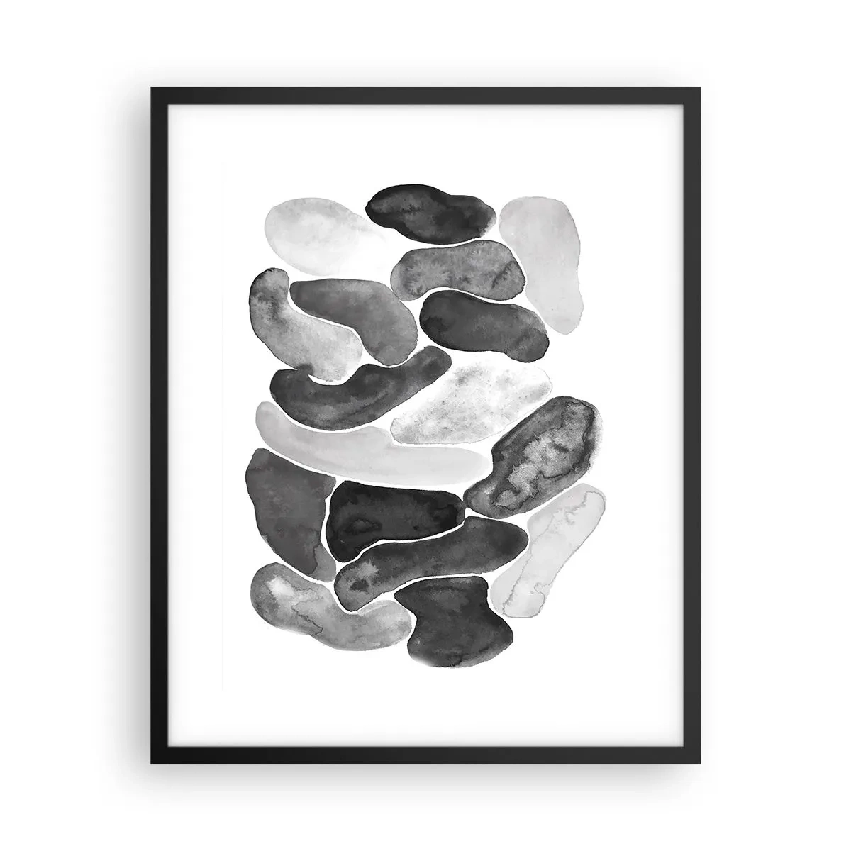 Poster in een zwarte lijst - Rotsachtige abstractie - 40x50 cm