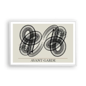 Poster in een witte lijst - Het kwam er spontaan uit - 91x61 cm