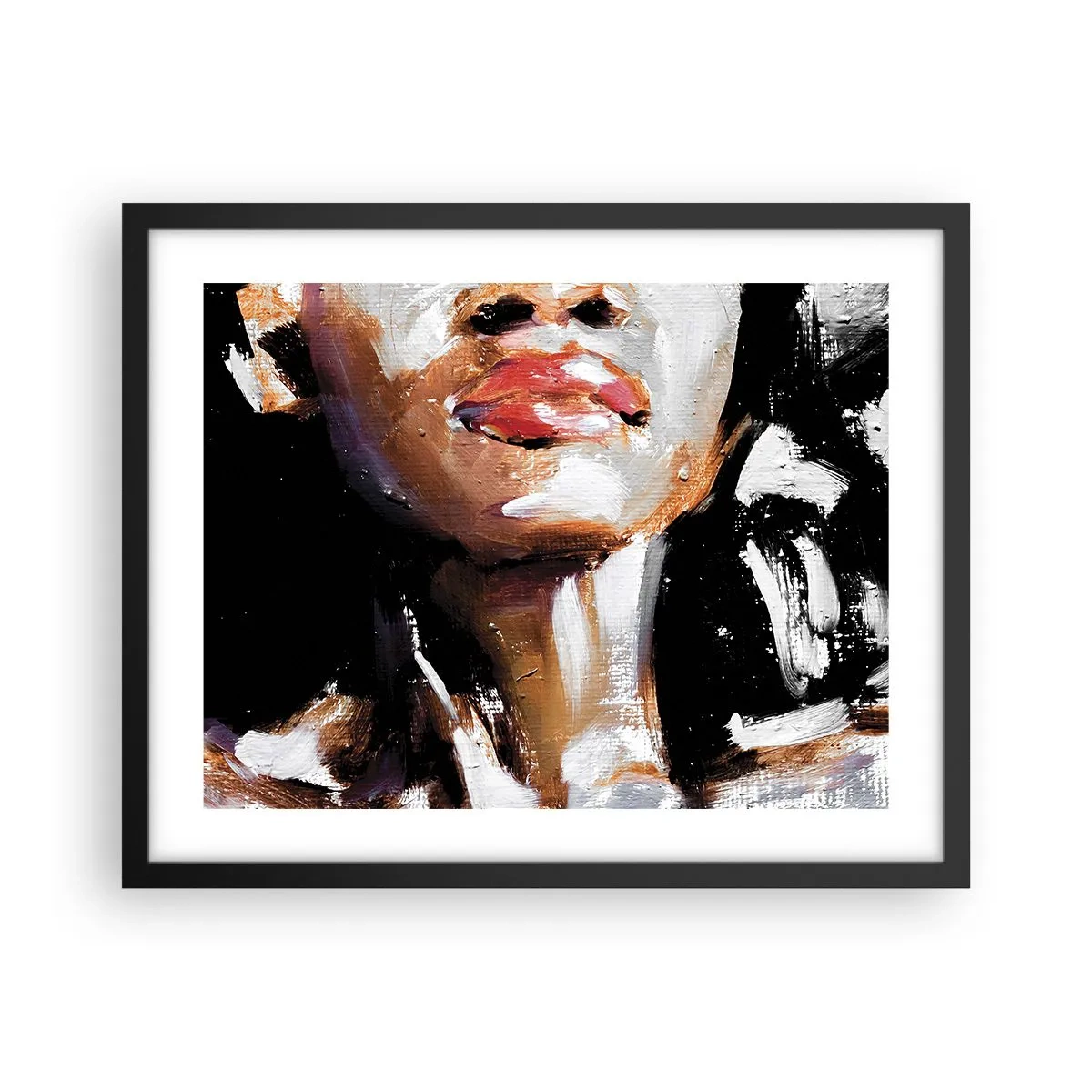 Poster in een zwarte lijst - Trots zonder vooroordelen - 50x40 cm