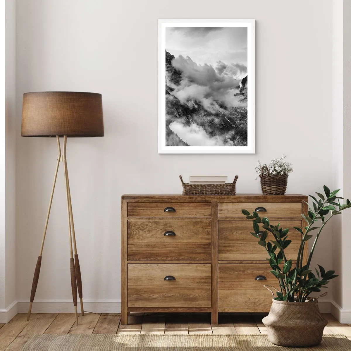 Poster in een witte lijst - Mooi en wreed - 50x70 cm