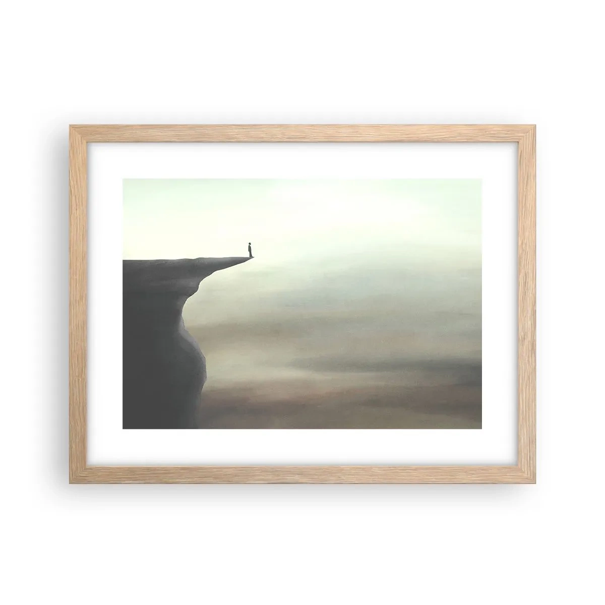 Een poster in een licht eiken lijst - Omhoog, natuurlijk! - 40x30 cm