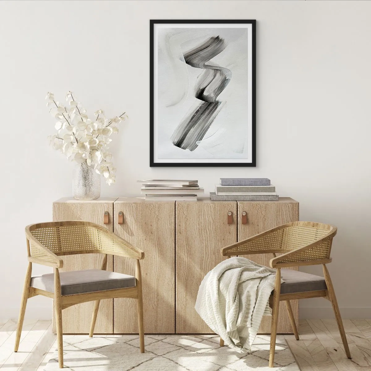 Poster in een zwarte lijst - Terloops voor de lol - 61x91 cm