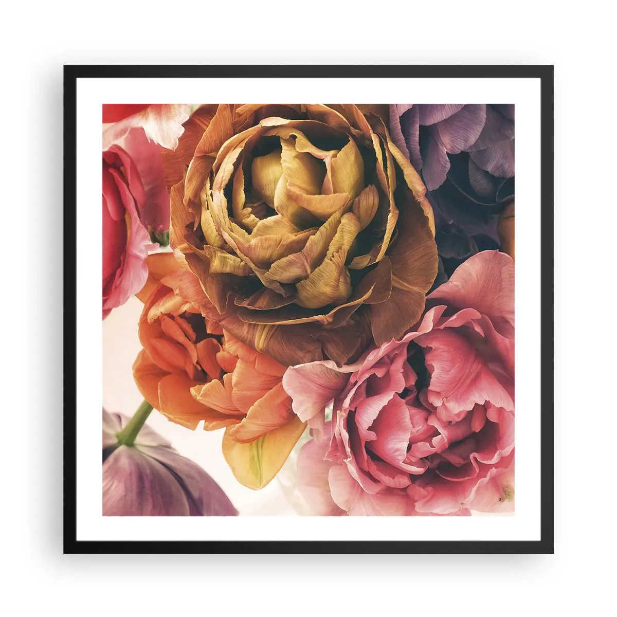 Poster in een zwarte lijst - Een viering van het leven - 60x60 cm