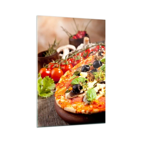 Schilderen op glas - Van de tellurische ingrediënten - 70x100 cm