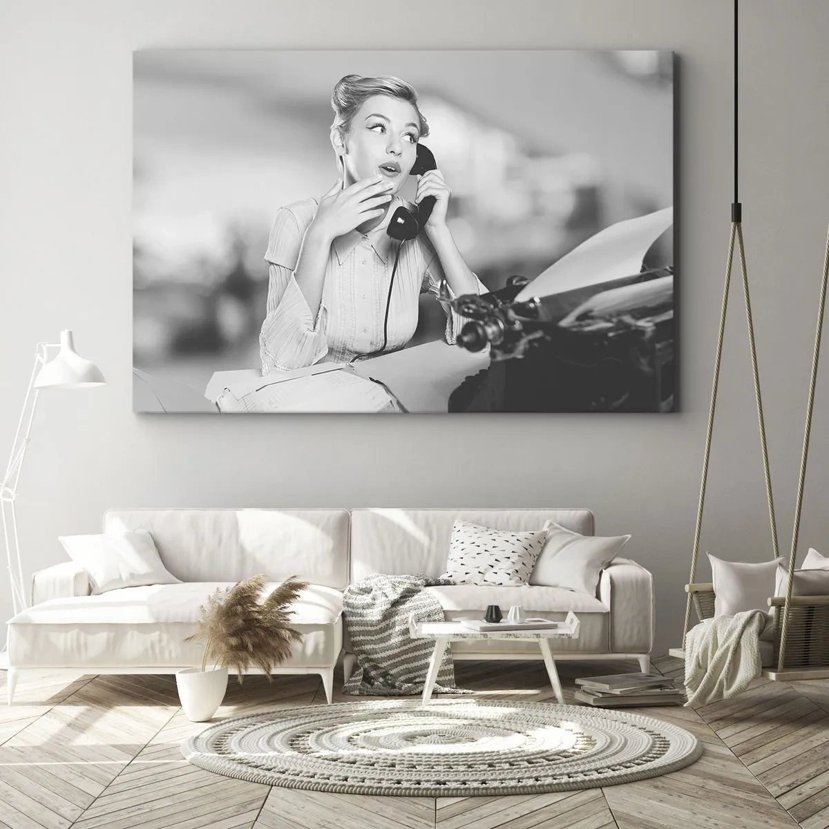 Schilderen op canvas - Hallo, het zijn de jaren 50. - 100x70 cm