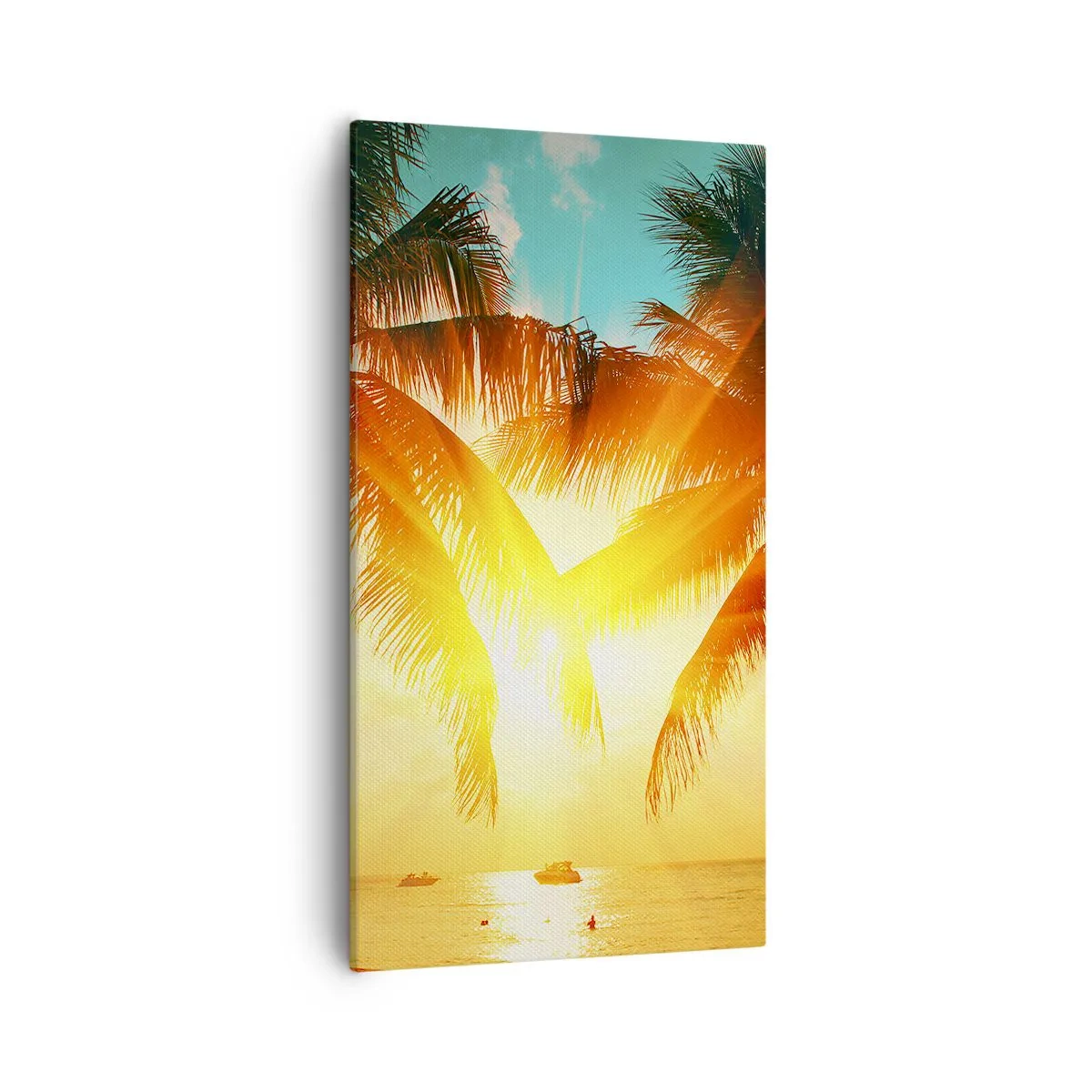 Schilderen op canvas - Exotisch koppel - 55x100 cm