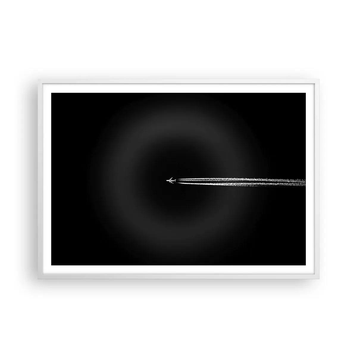 Poster in een witte lijst - Naar een andere dimensie - 100x70 cm