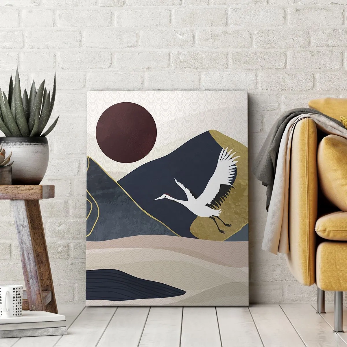 Schilderen op canvas - Het is weer een dag GEGAAN - 50x70 cm