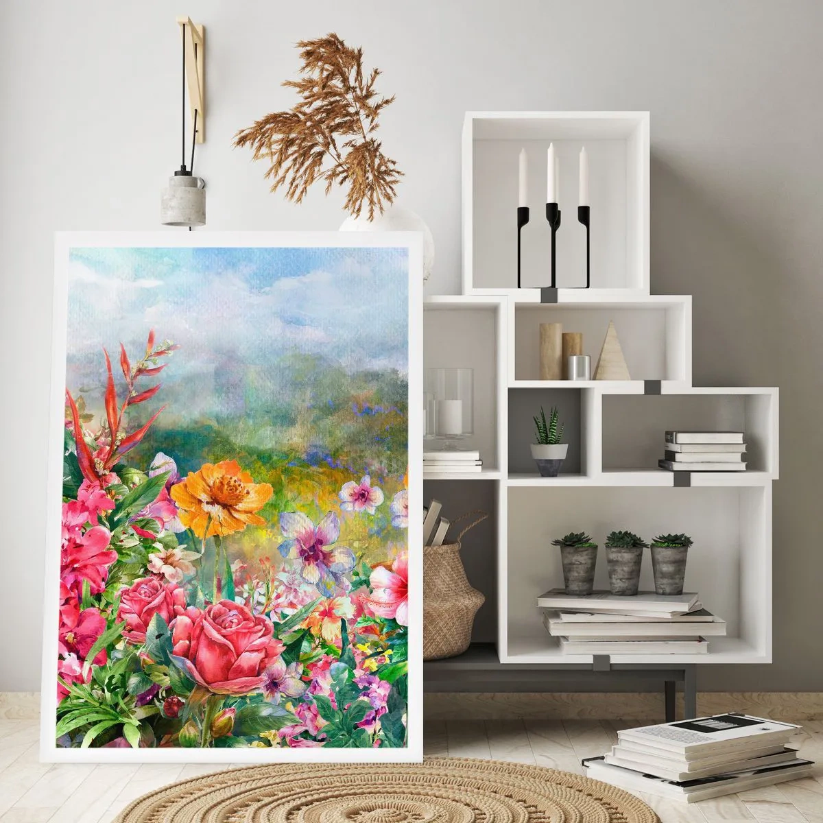 Poster - Een tuin die gek is geworden - 61x91 cm