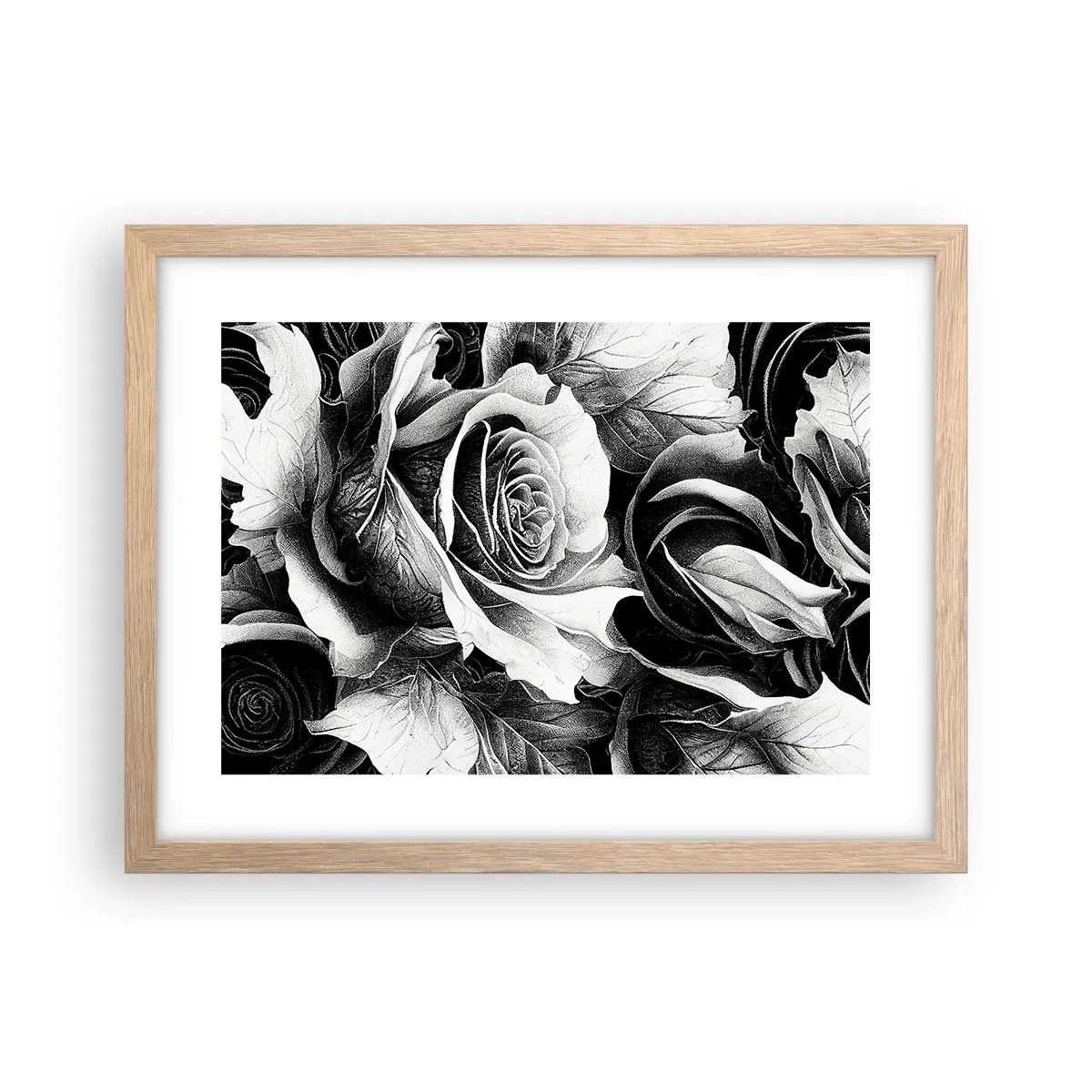 Een poster in een licht eiken lijst - Altijd een koningin - 40x30 cm