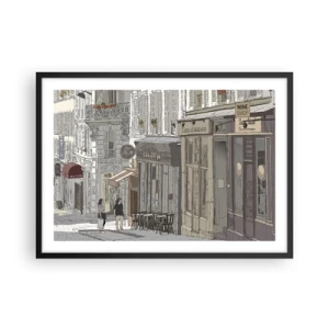 Poster in een zwarte lijst - Stadsvreugde - 70x50 cm