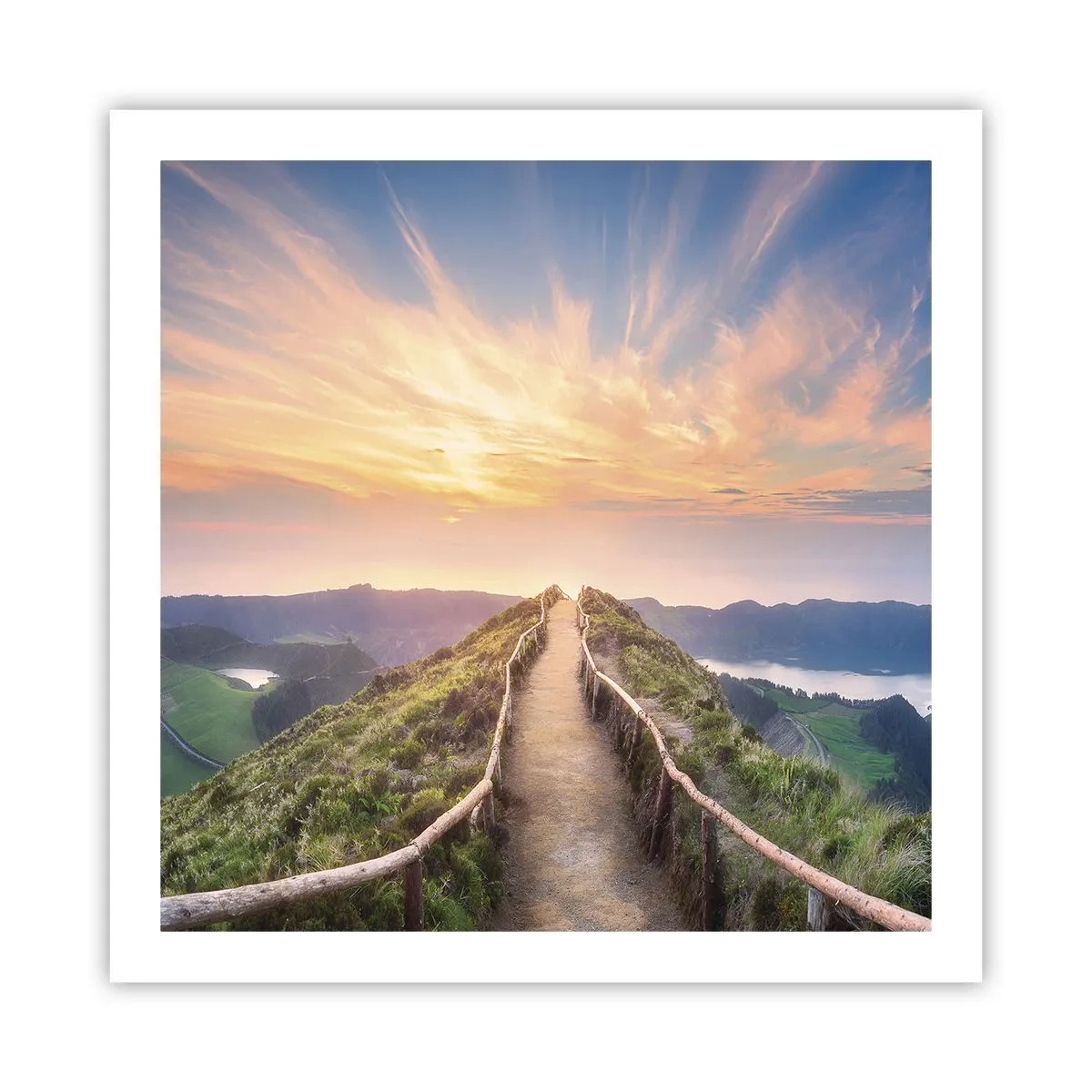 Poster - Dicht bij de hemel - 60x60 cm