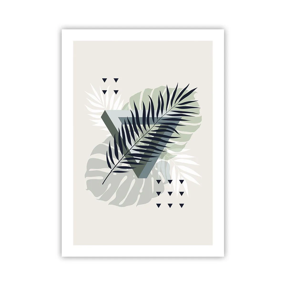 Poster - Natuur en geometrie - twee orden? - 50x70 cm