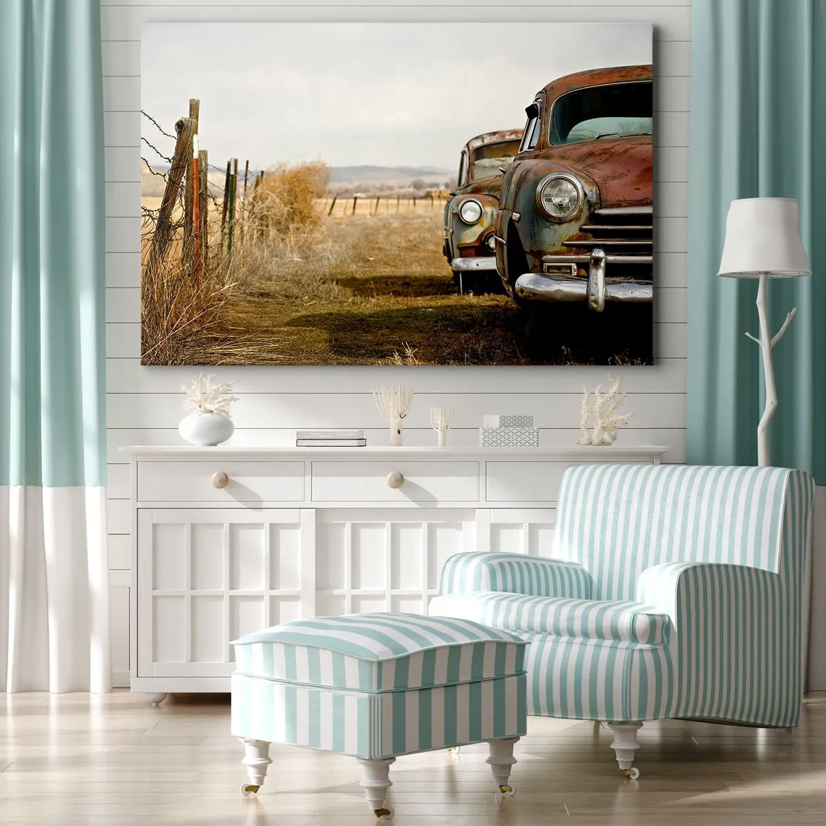 Schilderen op canvas - Een welverdiende rust - 70x50 cm