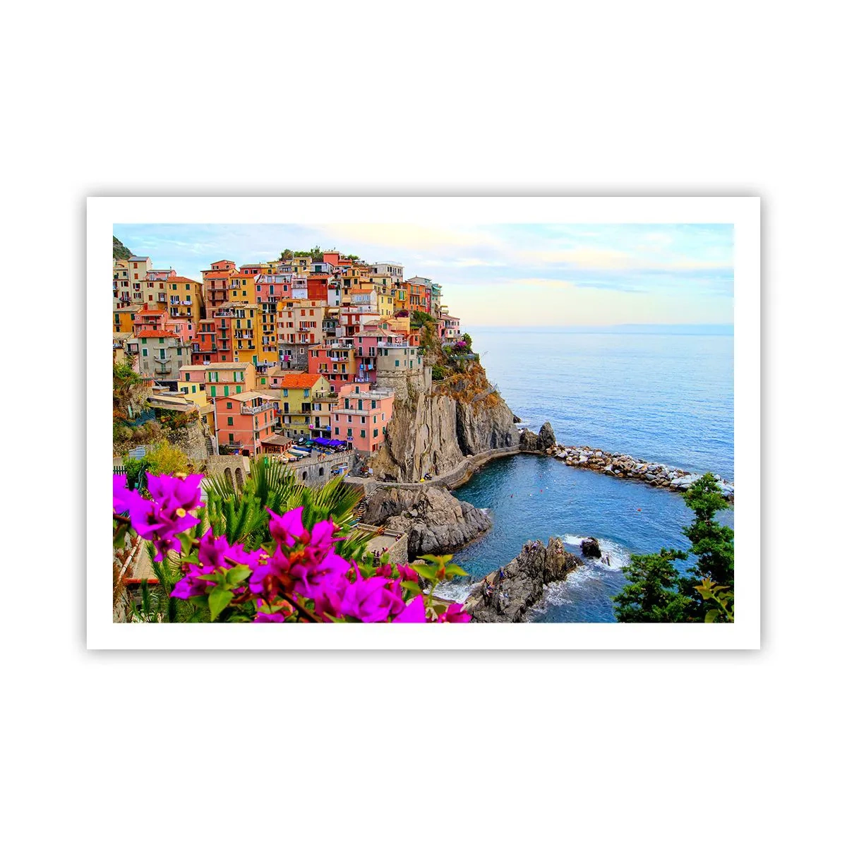 Poster - Lachende stad - 91x61 cm