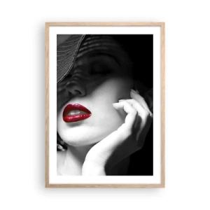 Een poster in een licht eiken lijst - Een studie in scharlaken - 50x70 cm