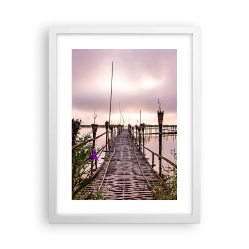 Poster in een witte lijst - Rust en stilte van Azië - 30x40 cm