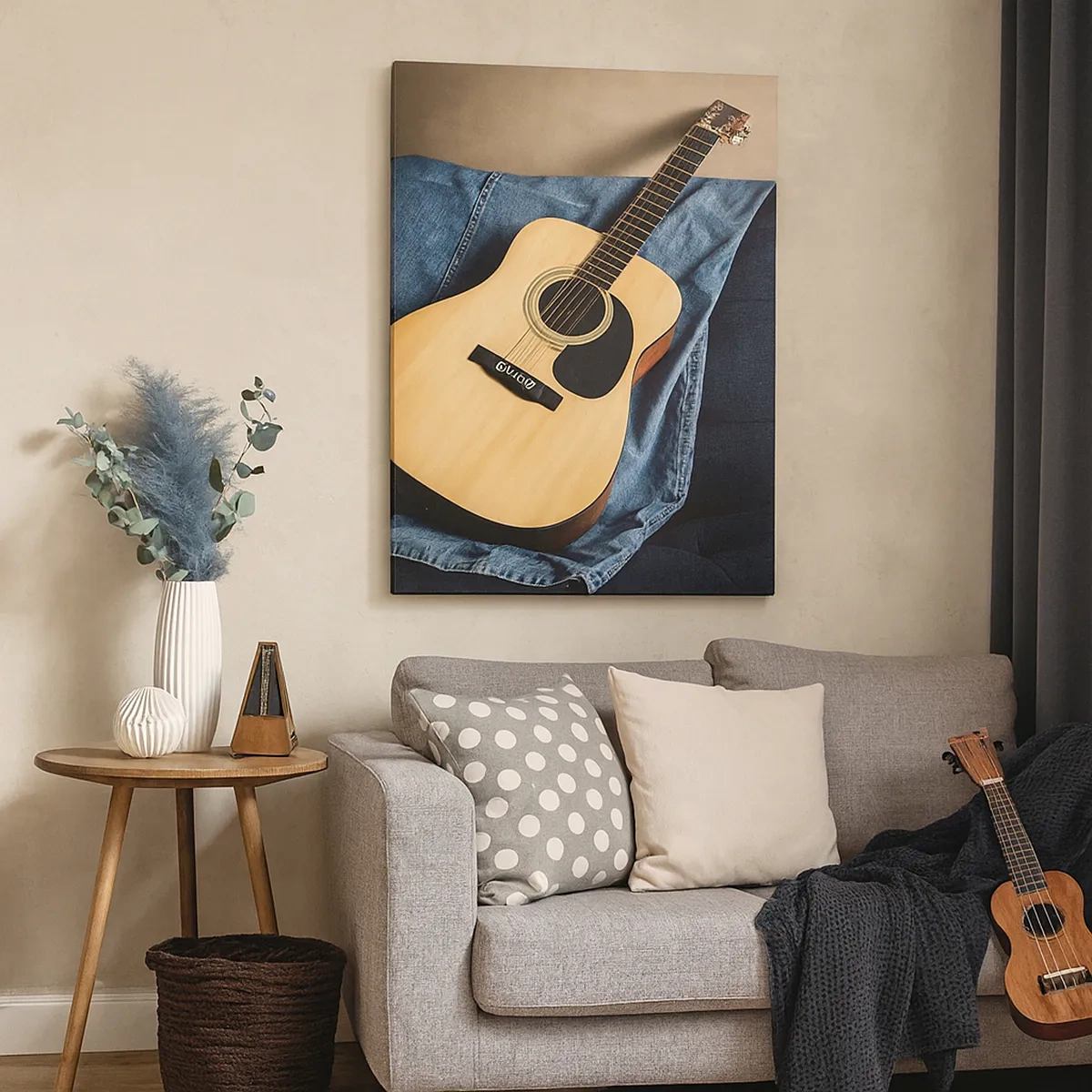 Schilderen op canvas - Maak de geest leeg, kalmeer het lichaam - 50x70 cm