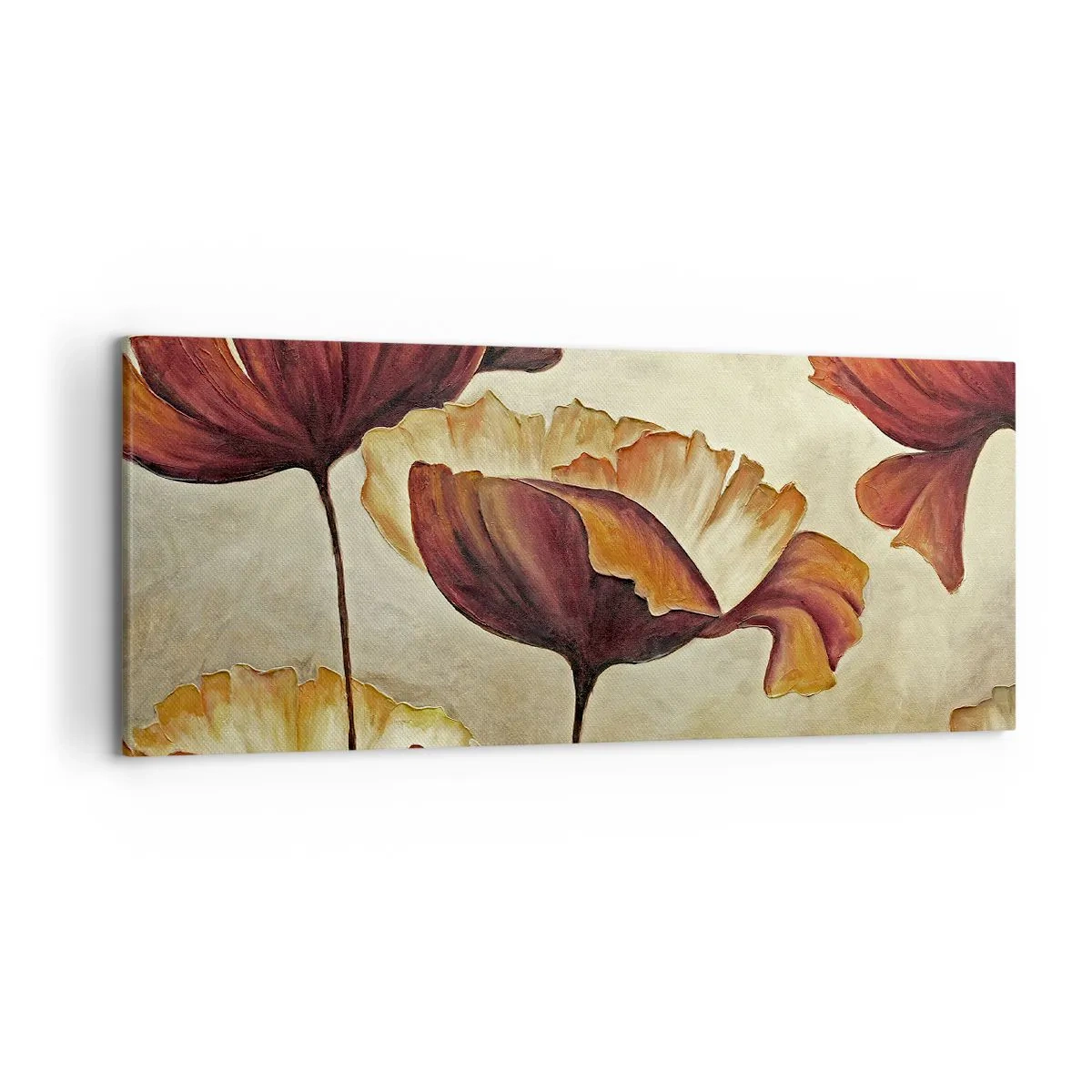 Schilderen op canvas - Golvend weiland - 120x50 cm