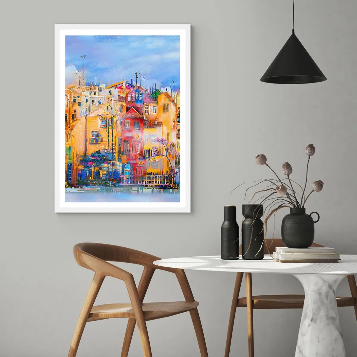 Poster in een witte lijst - Wij zijn samen - 30x40 cm