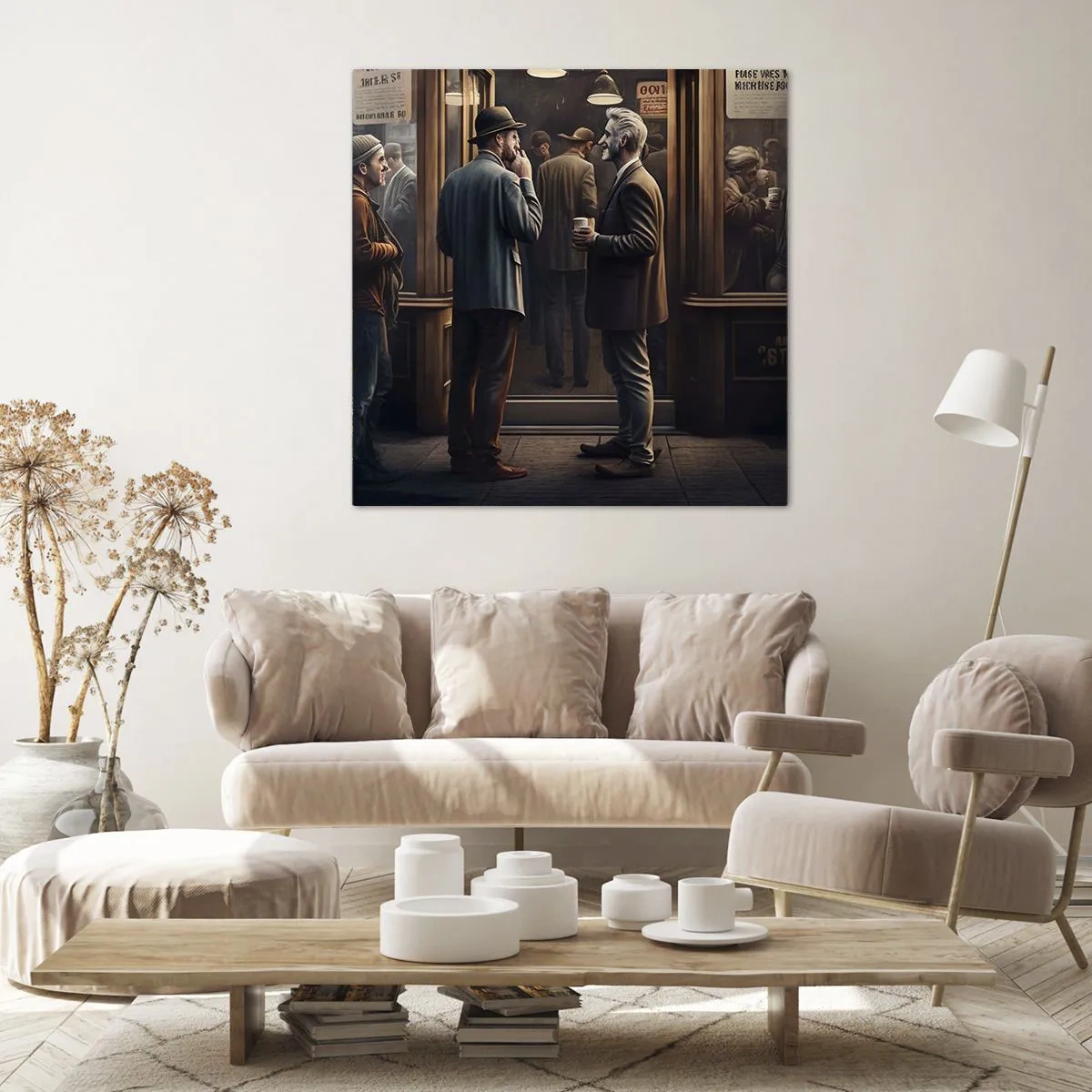 Schilderen op canvas - Een goed moment van de dag - 50x50 cm