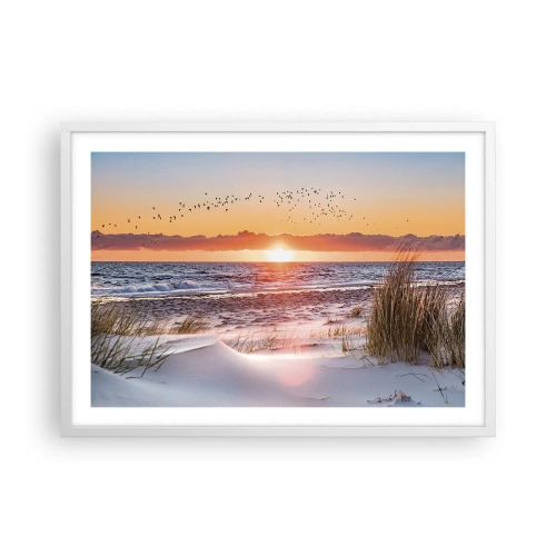 Poster in een witte lijst - Horizontaal landschap - 70x50 cm