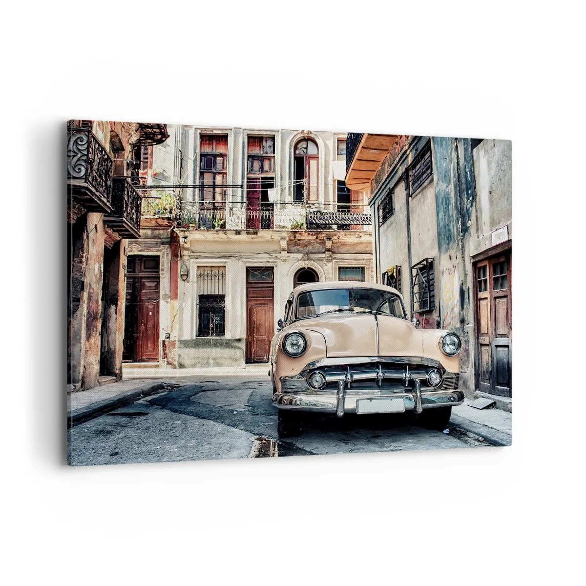 Schilderen op canvas - De siësta in Havana - 100x70 cm