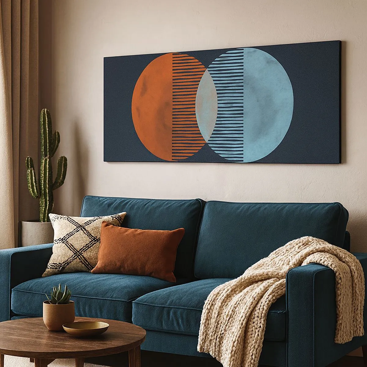 Schilderen op canvas - Astronomische fantasie - 100x40 cm